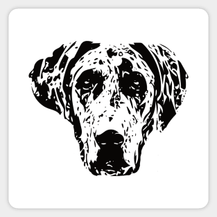 Great Dane Face Design - A Dane Christmas Gift Sticker